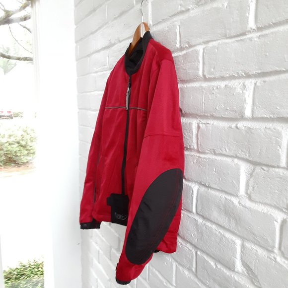 MotoGp Biker Jacket Mens Small Medium Red Motorcycle Dorna Reinforced Padded - Picture 6 of 15